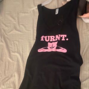 Black dance tank top